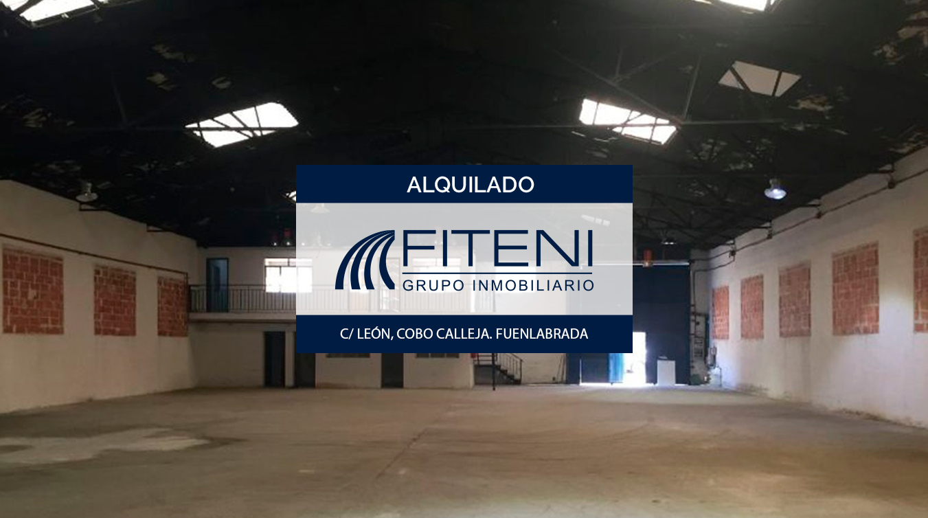 Alquiler de nave en Cobo Calleja, Calle León Fuenlabrada Madrid